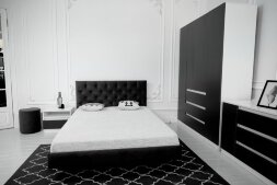 Модульная спальня Парус, белый/Графит 3