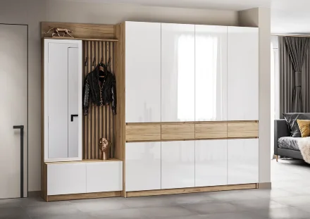 Шкаф 4-х створчатый Стоуби ШК-2000, Белый 