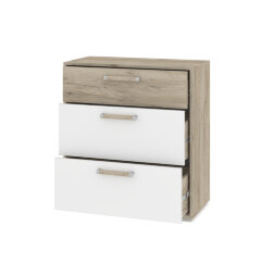 Комод 782 Флорида, Белый, Серый дуб