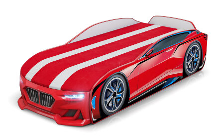 Кровать-машина Boxter-New красный 