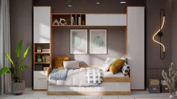 Шкаф-пенал для белья Хилтон Исп. 2, Дуб Крафт  