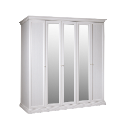 Шкаф 5 дверей (с зеркалами) АМШ1/5 Амели 