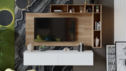 Тумба подвесная для ТВ Порто 