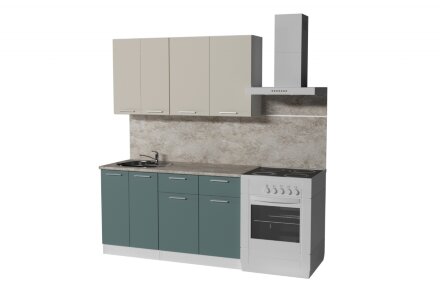 Кухонный гарнитур Глория медиум, 140 см 