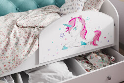 Детская кровать Звездочка, бирюза