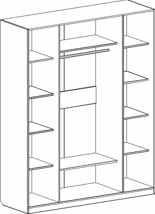 Шкаф 4х-дверный Николь 