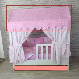 Балдахин для кроватки-домика