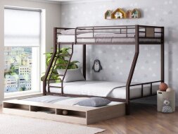 Кровать двухъярусная Гранада 1КВ с выкатной кроватью