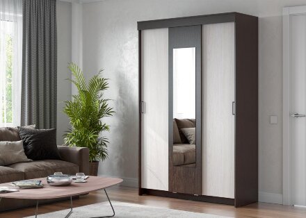 Шкаф-купе ШКП 2, венге  