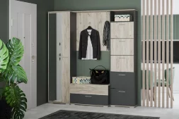 Прихожая модульная Санти 2, крафт серый