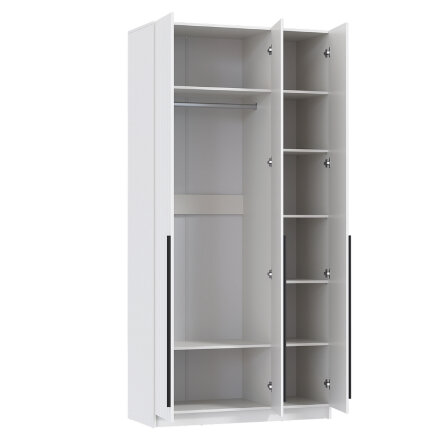 Шкаф 3-х створчатый 67.08 Брандо, МДФ белый (h 248 см)  