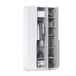 Шкаф 3-х створчатый 67.08 Брандо, МДФ белый (h 248 см) 