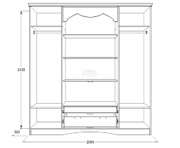 Шкаф 4-х дверный Ольга-10