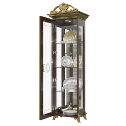 Шкаф-витрина Версаль 1 дверь, Орех