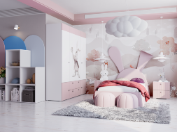 Комплект пуфиков Алиса ПМ-332.30.02 Розовая