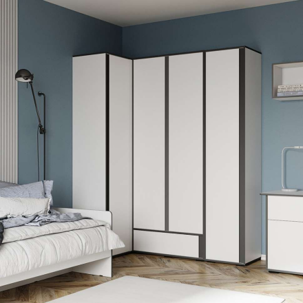 Шкаф угловой приставной Асцелла 