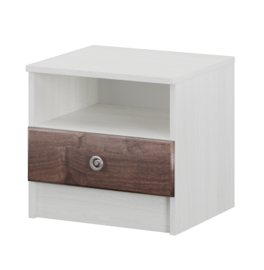 Тумба прикроватная Мадлен (ясень анкор светлый - дуб бомонд какао) 