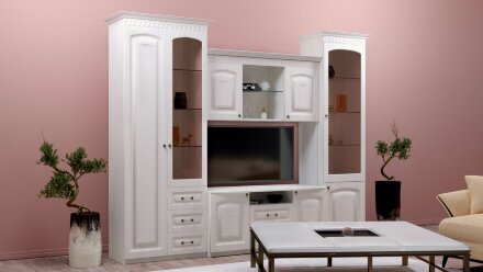 Шкаф МЦН комбинированный 2-х дверный Гармония-4, сандал 