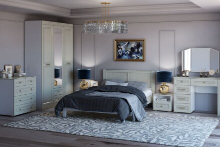 Шкаф 4-х дверный Олимп, фисташковый 