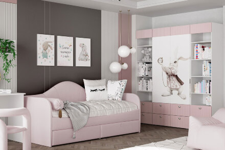 Шкаф комбинированный (с ящиками и карнизом) Алиса ПМ-332.21 исп.2 