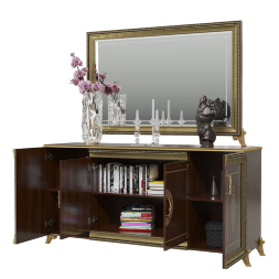 Комод 4-х дверный Версаль, Орех