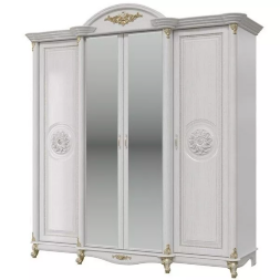 Шкаф 4-х дверный Да Винчи, Белый