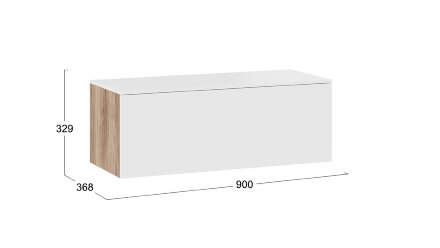 Тумба подвесная 900 для ТВ Порто  