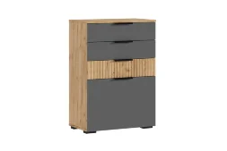 Комод Роджина дуб крафт / графит