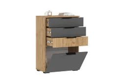 Комод Роджина дуб крафт / графит