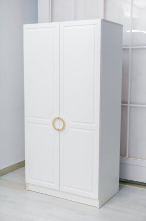 Шкаф 2-х дверный Милан, золото 