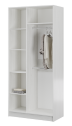 Шкаф 2-х створчатый Мадлен (ясень анкор светлый - дуб бомонд какао) 