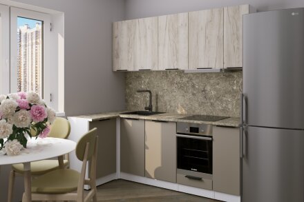 Кухонный гарнитур Альба прайм 400, 110х200 см 