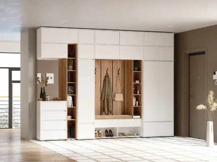 Шкаф угловой Прага, Белый 