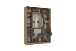 Шкаф-купе Роджина дуб крафт / графит