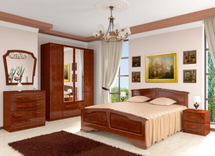  Зеркало Лакированный орех 