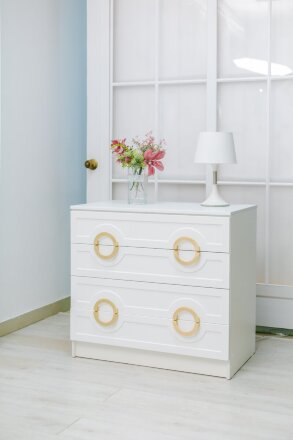 Комод 4 ящика Милан, золото 