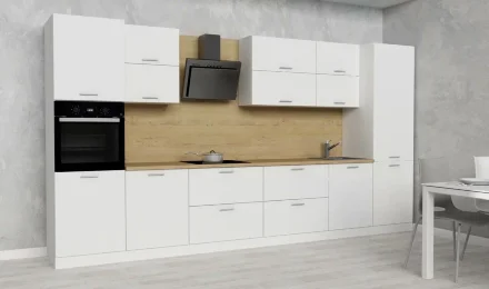 Модульная кухня АТР, белое дерево (400 см) 