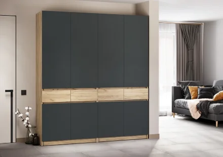  Шкаф 4-х створчатый Стоуби ШК-2000, Графит 