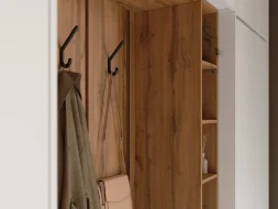 Тумба с вешалкой Прага, Белый