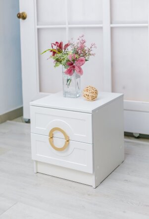Тумба прикроватная Милан, золото 