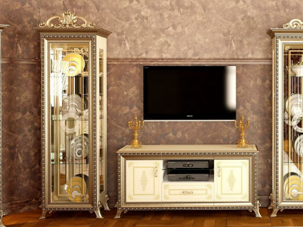 Шкаф 1 дверный Версаль, Слоновая кость 