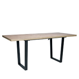 Стол раздвижной Leset Ларс 2Р Дуб / Металл черный