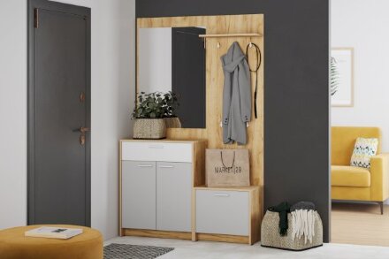 Прихожая модульная Нортон 2, крафт золотой  