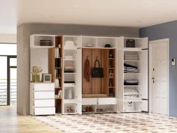 Тумба с зеркалом Прага, Белый