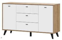 Комод двухстворчатый 3 ящика Милан