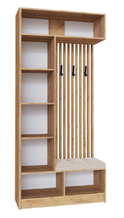 Центральная секция Руэлла, Крафт золотой/Белый 