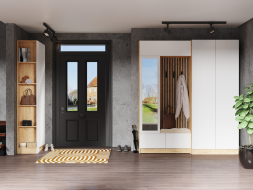 Центральная секция Руэлла, Крафт золотой/Белый