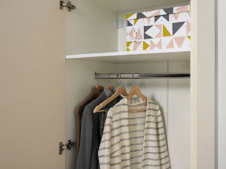 Шкаф 2-х створчатый 16.317.02 Марвэл, белый 