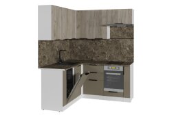 Кухонный гарнитур Альба мега прайм 2, 160х170 см (ПМ+СДШ)