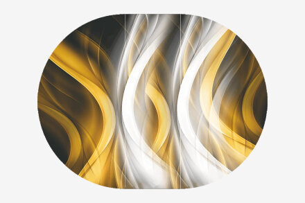 Стол круглый раздвижной Бостон Охра (брифинг) 